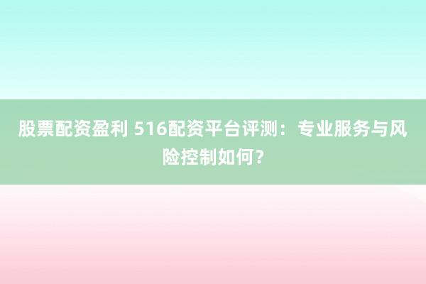 股票配资盈利 516配资平台评测：专业服务与风险控制如何？