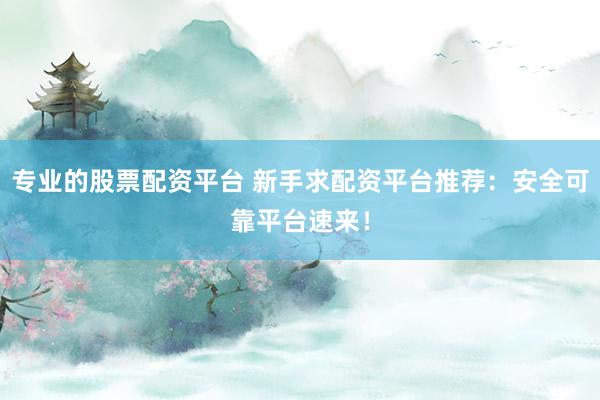 专业的股票配资平台 新手求配资平台推荐：安全可靠平台速来！