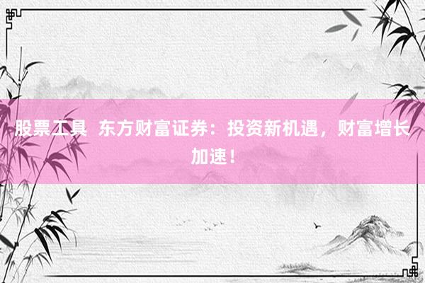 股票工具  东方财富证券：投资新机遇，财富增长加速！