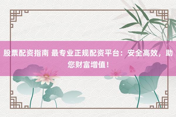 股票配资指南 最专业正规配资平台：安全高效，助您财富增值！